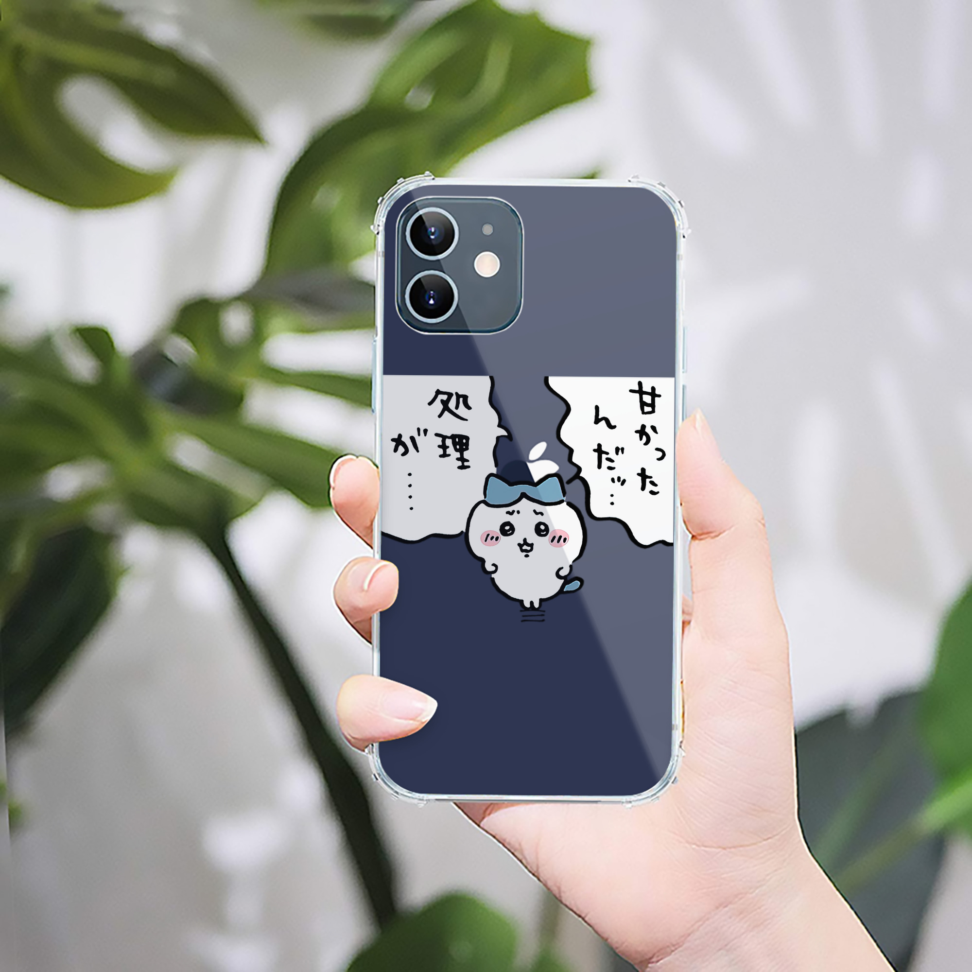 （画像用） ちいかわ ハチワレ Chii-kawa hachiware 【iPhone 12シリーズ対応】透明スマホケース（クリアソフトケース）